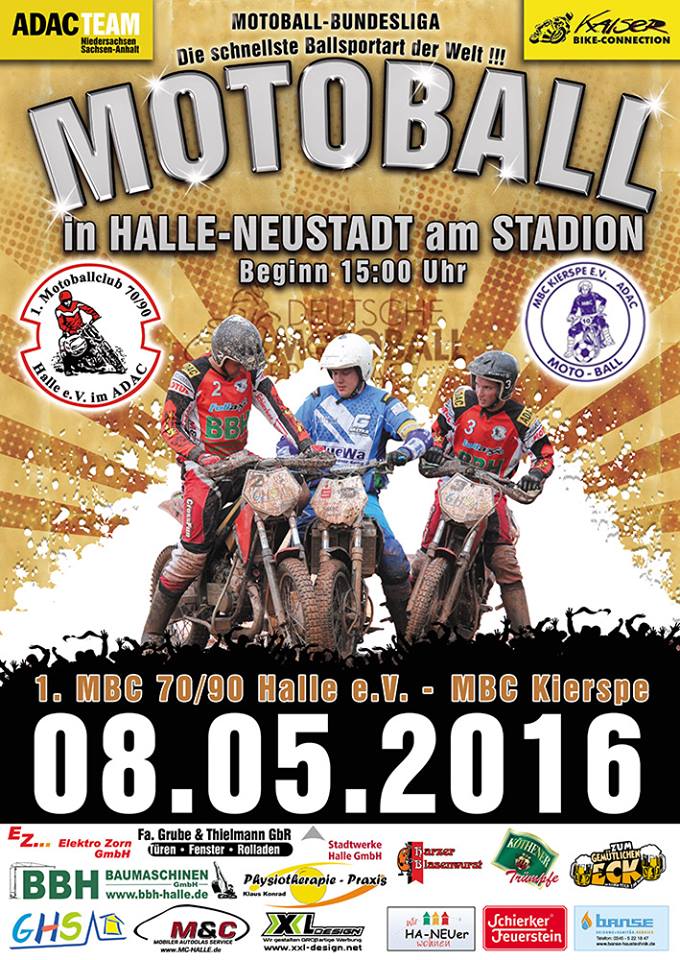 Plakat zum Spiel gegen MBC Kierspe